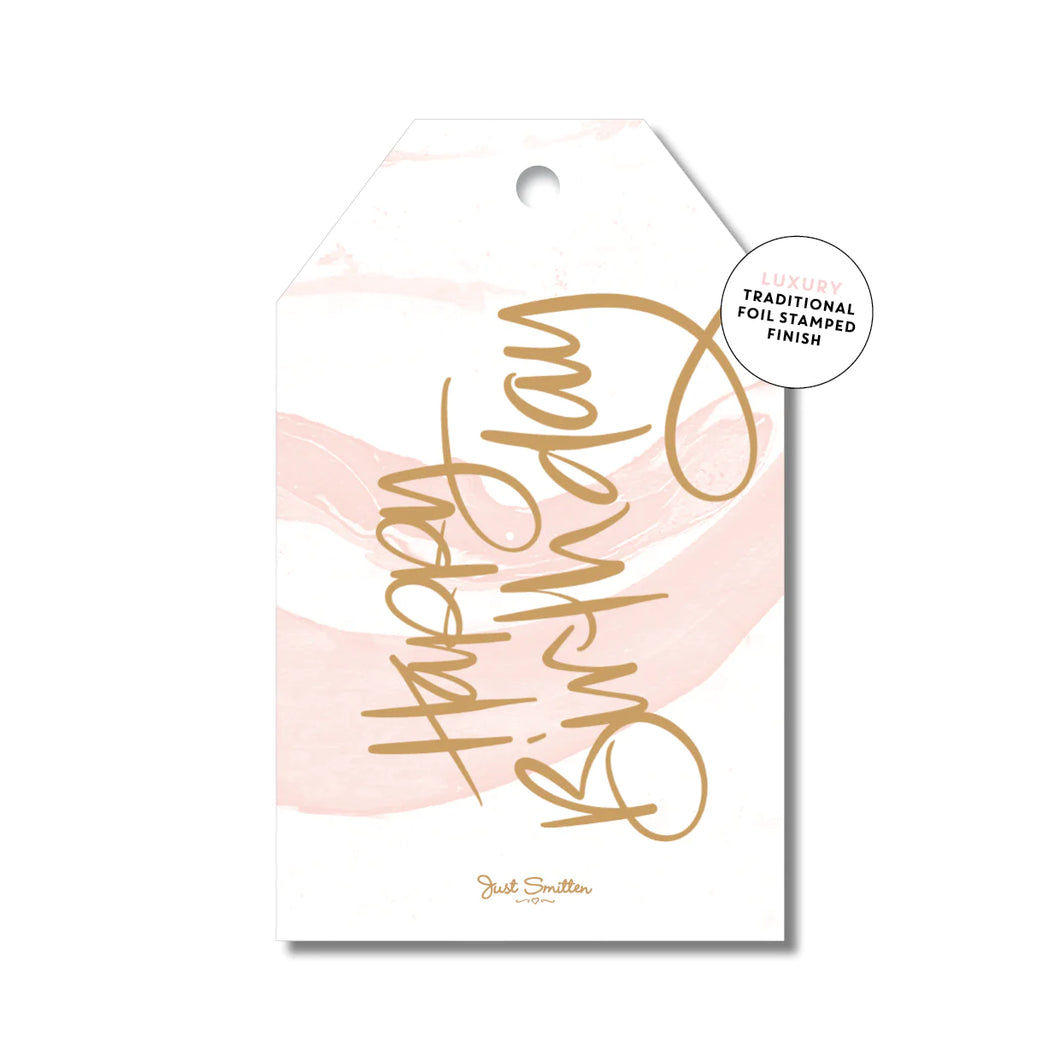 Pink Swish HB | Gift Tag