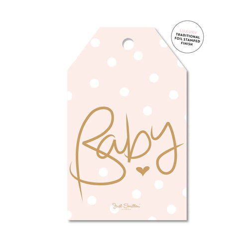 Polkadot Pink Baby | Gift Tag