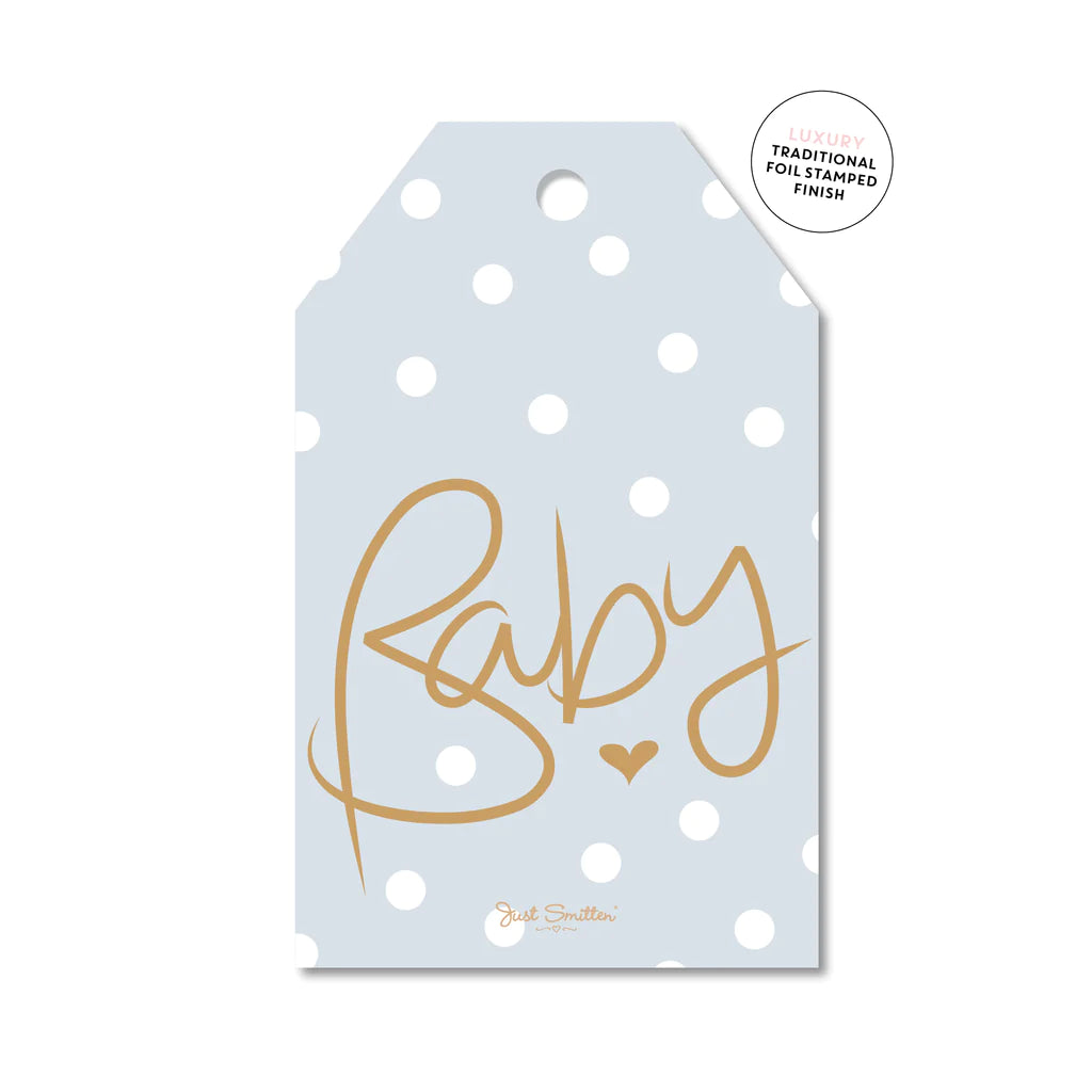 Polkadot Blue Baby | Gift Tag