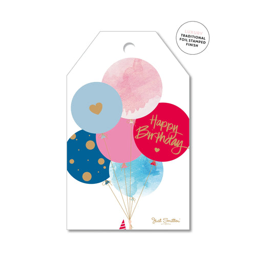 Marble Balloons | Gift Tag