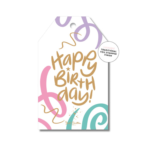 Bright Swirls | Gift Tag