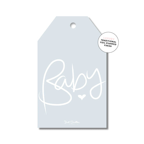 Blue Baby Script | Gift Tag