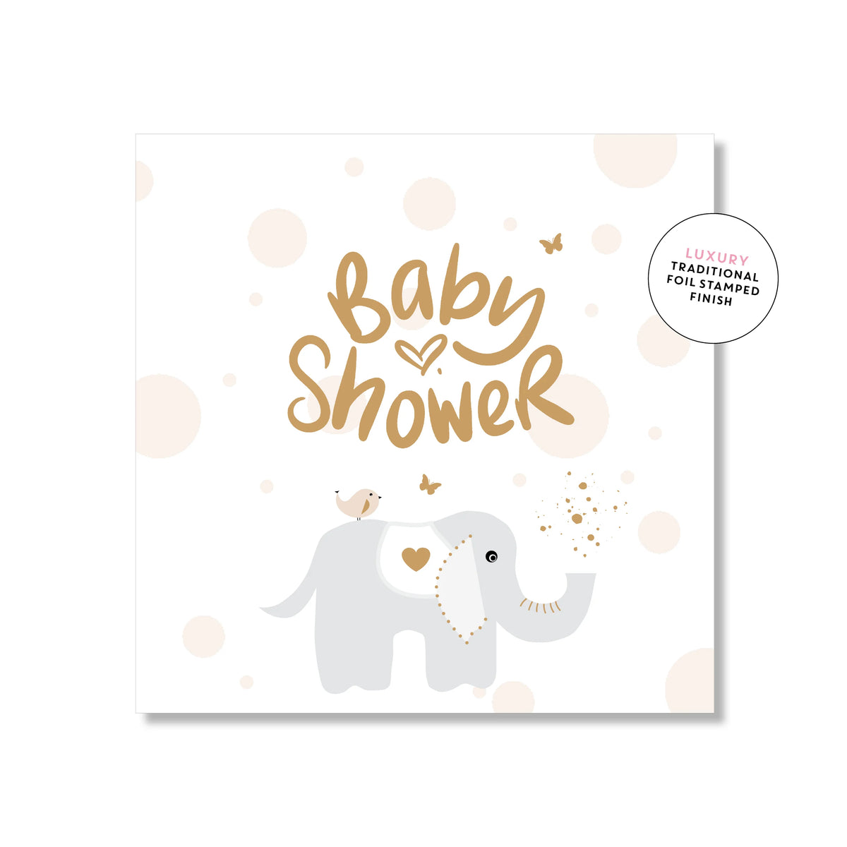 Baby Shower Elephant  Mini Card