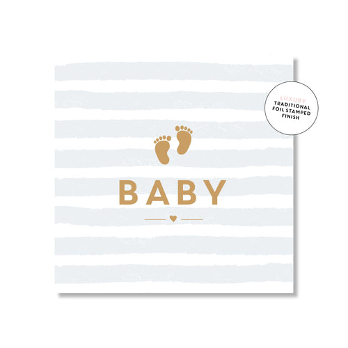 Stripey Baby Boy | Mini Card