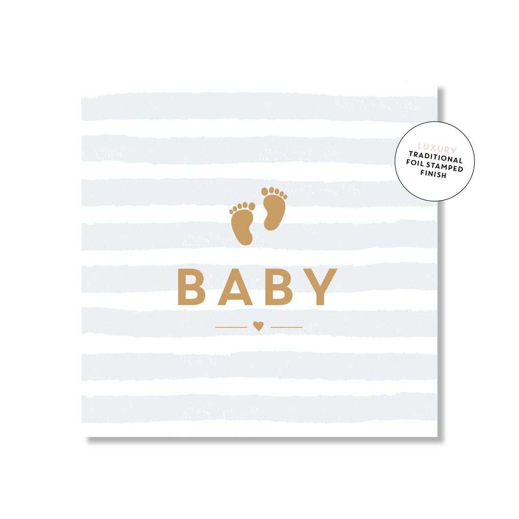 Stripey Baby Boy | Mini Card