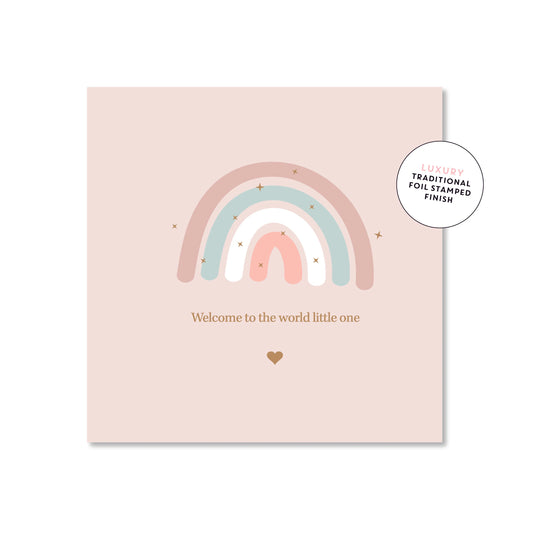 Welcome Baby Rainbow | Mini Card
