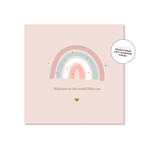 Welcome Baby Rainbow | Mini Card