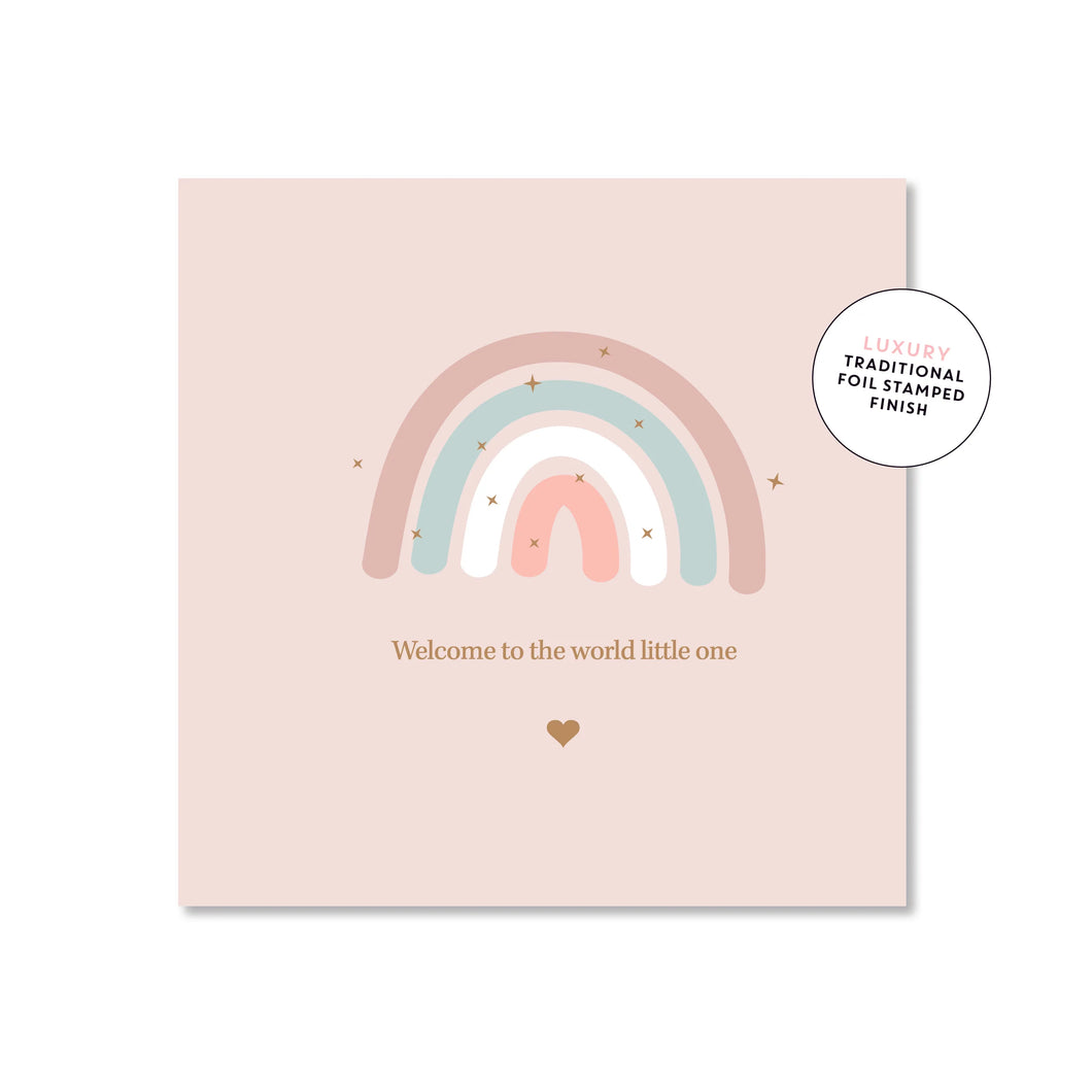 Welcome Baby Rainbow | Mini Card
