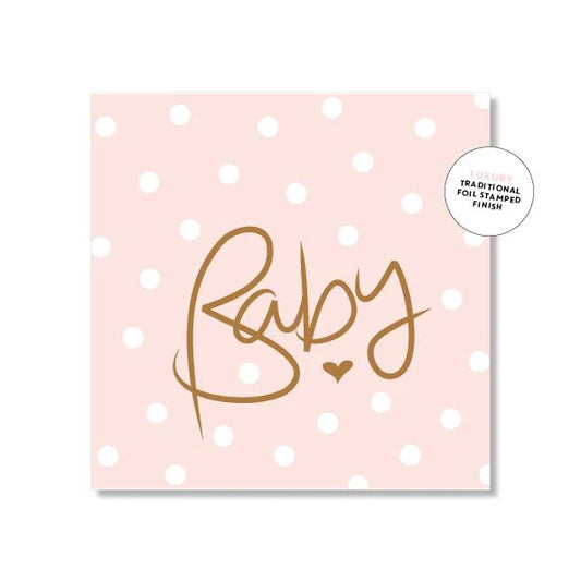Polkadot Baby Pink | Mini Card