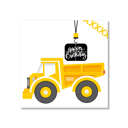 Tip Truck Birthday Mini Card