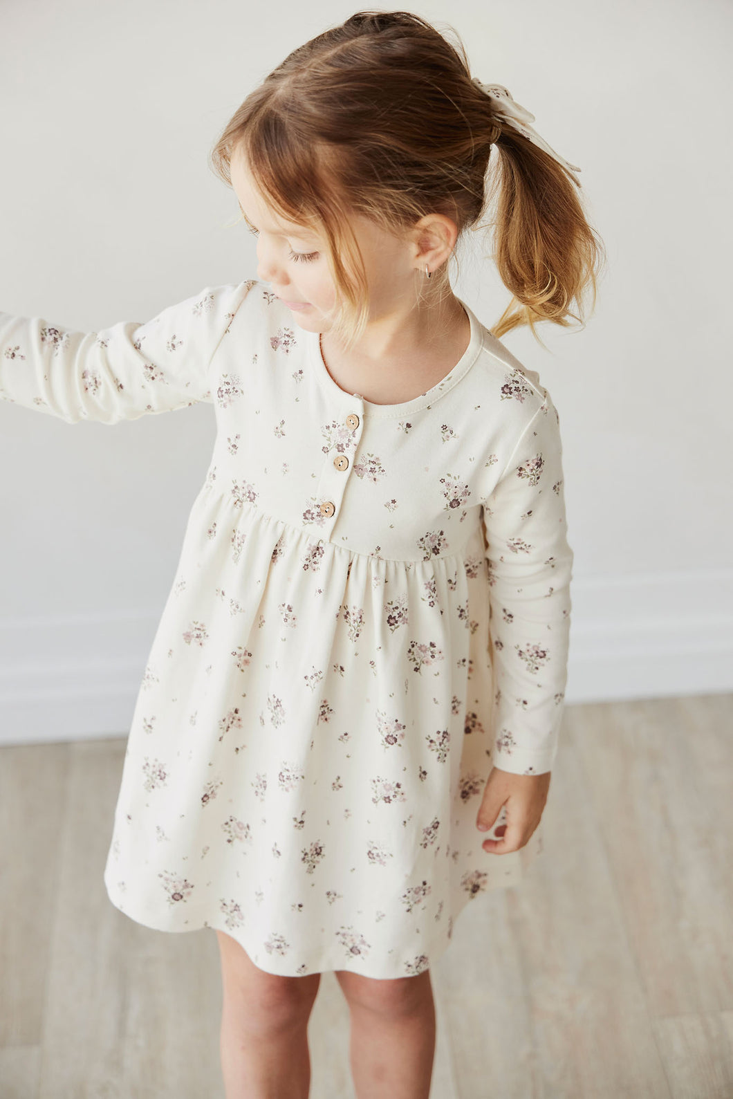 Organic Cotton Bridget Dress | Lauren Floral SIZE 6YR and 7YR