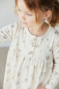 Organic Cotton Bridget Dress | Lauren Floral SIZE 6YR and 7YR