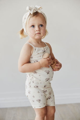 Organic Cotton Bike Short | Lauren Floral SIZE 5YR, 6YR, 7YR and 8YR