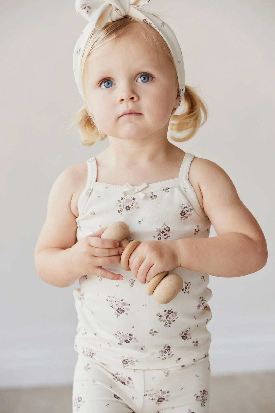 Organic Cotton Singlet - Lauren Floral SIZE 5YR, 6YR and 7YR