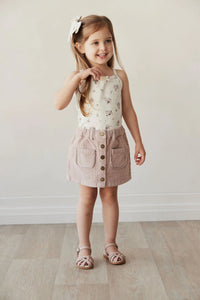 Organic Cotton Singlet - Lauren Floral SIZE 5YR, 6YR and 7YR