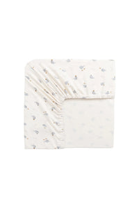 Organic Cotton Cot Sheet - Whales