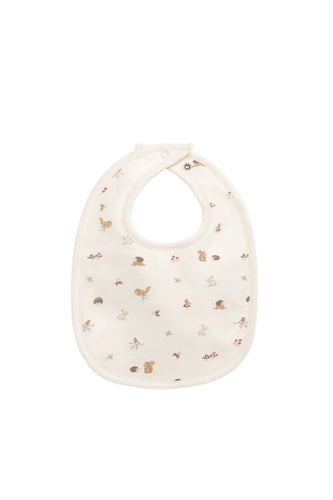 Organic Cotton Bib - Forest Gathering