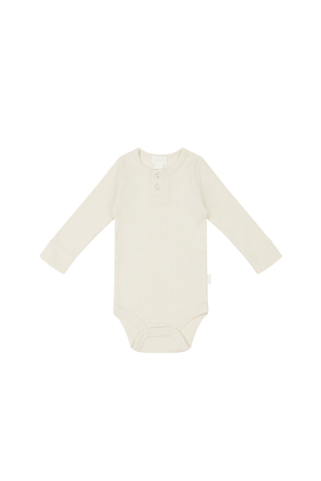 Organic Cotton Modal Long Sleeve Bodysuit | Parchment