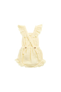 PRE ORDER Organic Cotton Muslin Luciana Playsuit - Sunshine