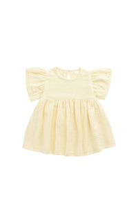 PRE ORDER Organic Cotton Muslin Phillipa Dress - Sunshine