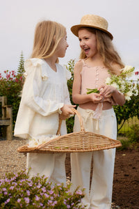 Organic Cotton Muslin Ava Blouse - Parchment