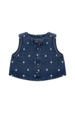 Load image into Gallery viewer, Etta Top-Josie Floral Denim