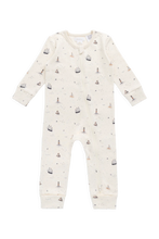 Load image into Gallery viewer, Organic Cotton Reese Zip Onepiece-Sailing Day