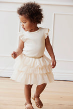 Load image into Gallery viewer, Pima Cotton Fleur Top - Vanilla Bean SIZE 6-12M