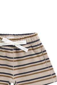 Organic Cotton Jalen Short | Raynor Stripe Pale Khaki