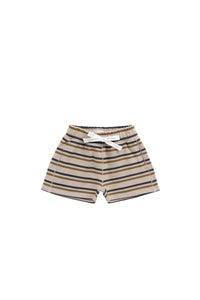 Organic Cotton Jalen Short | Raynor Stripe Pale Khaki