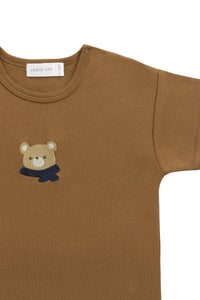 Pima Cotton Hunter Tee - Autumn Bronze Cosy Bobbie SIZE 4YR and 5YR