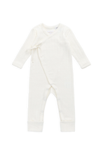 Load image into Gallery viewer, Organic Cotton Estelle Onepiece - Sweet Heart Pointelle Parchment