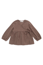 Load image into Gallery viewer, Organic Cotton Imani Blouse - Cinnamon Gingham