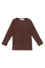 Load image into Gallery viewer, Organic Cotton Modal Cardigan - Burnt Cinnamon