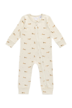Load image into Gallery viewer, Organic Cotton Reese Zip Onepiece – Play Ball Cassava
