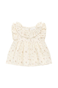 Organic Cotton Muslin Banks Blouse - Dina Antique