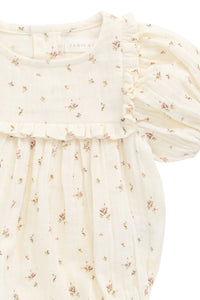 Organic Cotton Muslin Odette Playsuit - Dina Antique