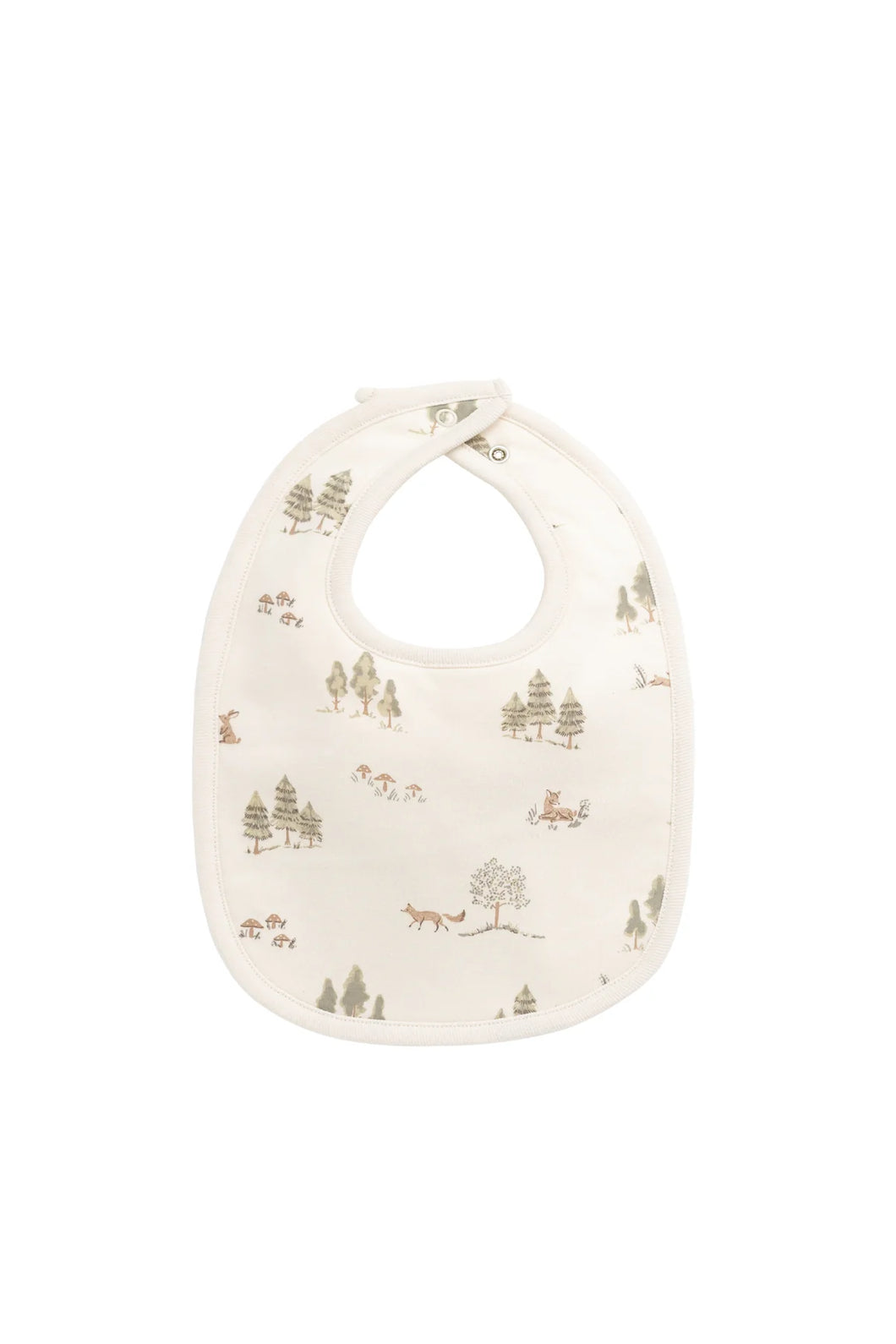 Organic Cotton Bib - Pine Forest Friends