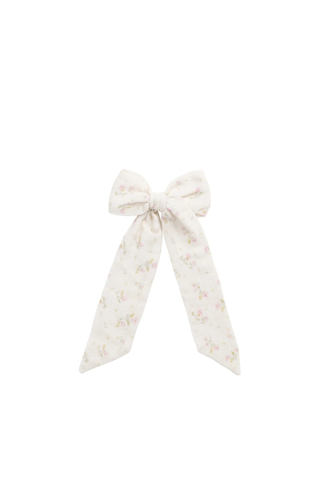 Organic Cotton Muslin Alora Bow - Emelia Pink
