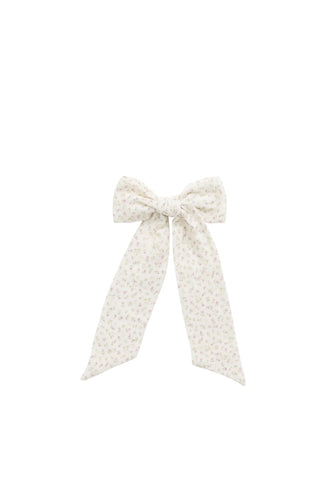 Organic Cotton Muslin Alora Bow - Pippa Pink
