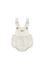 Load image into Gallery viewer, Pax Playsuit - Fine Vertical Stripe Sandy Brown/Cloud