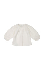 Load image into Gallery viewer, Muslin Heather Blouse - Egret SIZE 5YR