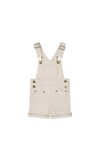Chase Short Overall | Powder Pink/Egret