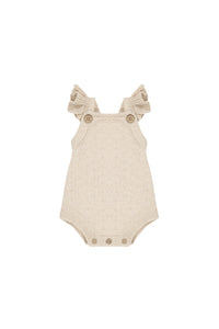 Mia Knitted Romper - Oatmeal Marle SIZE 2YR