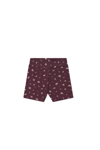 Organic Cotton Everyday Bike Short | Irina Fig SIZE 2YR and 6YR