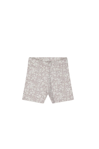 Organic Cotton Everyday Bike Short - Greta Floral Bark SIZE 6-12M, 1YR, 8YR, 9YR and 10YR