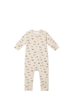 Load image into Gallery viewer, Organic Cotton Reese Zip Onepiece - Avion Shell