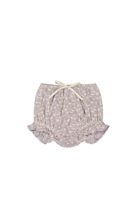 Organic Cotton Frill Bloomer | Rosalie Field Raindrop SIZE 0-3M