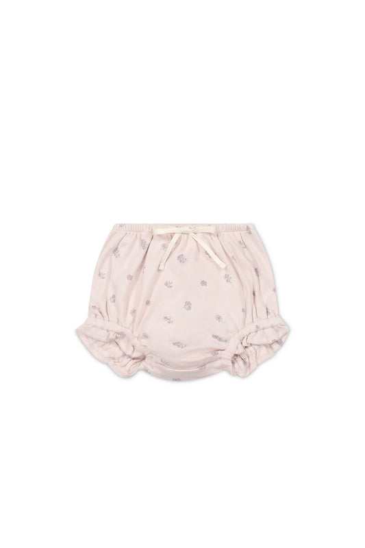 Organic Cotton Frill Bloomer - Meredith Violet