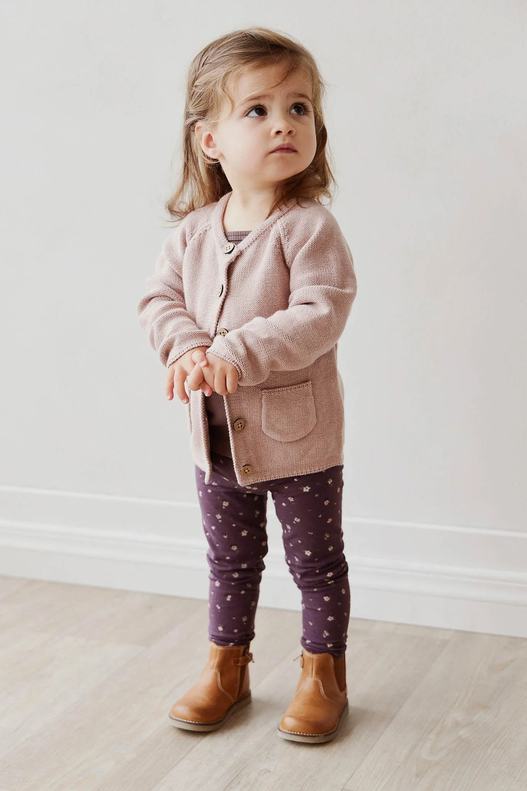 Organic Cotton Legging - Goldie Huckleberry Sparse